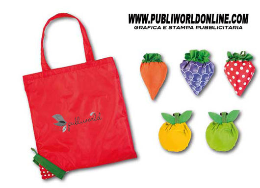 Borse shopper a forma di frutta ripiegabile