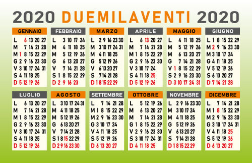 Calendarietti Semestrini Tipografia Low Cost