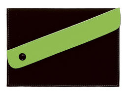 PORTA DOCUMENTI CUCITO CON FASCIA FLUO VERDE.jpg