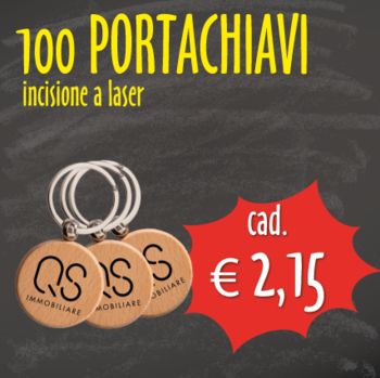 OFFERTA N. 10 PORTACHIAVI CON INCISIONE  (clicca q...