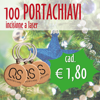 OFFERTA N. 10 PORTACHIAVI CON INCISIONE  (clicca q...